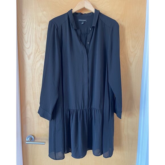 Banana Republic Drop Waist Shirt Dress - Picture 1 of 2